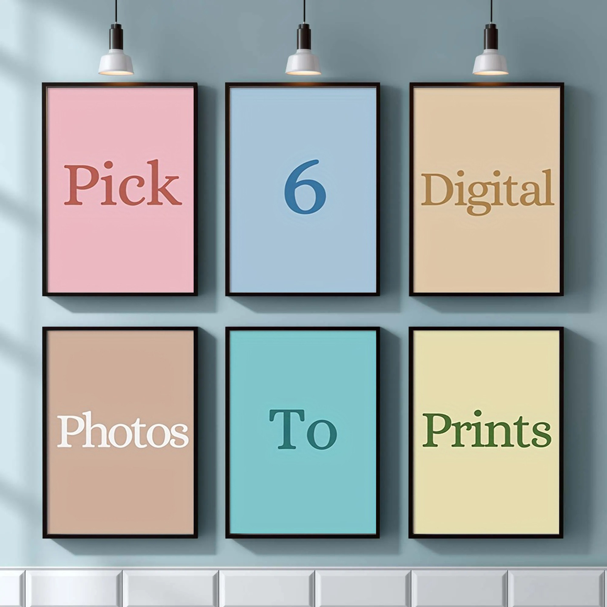Art Print Framed - 4/5/6pcs Cetak Kanvas Kustom Foto Pribadi