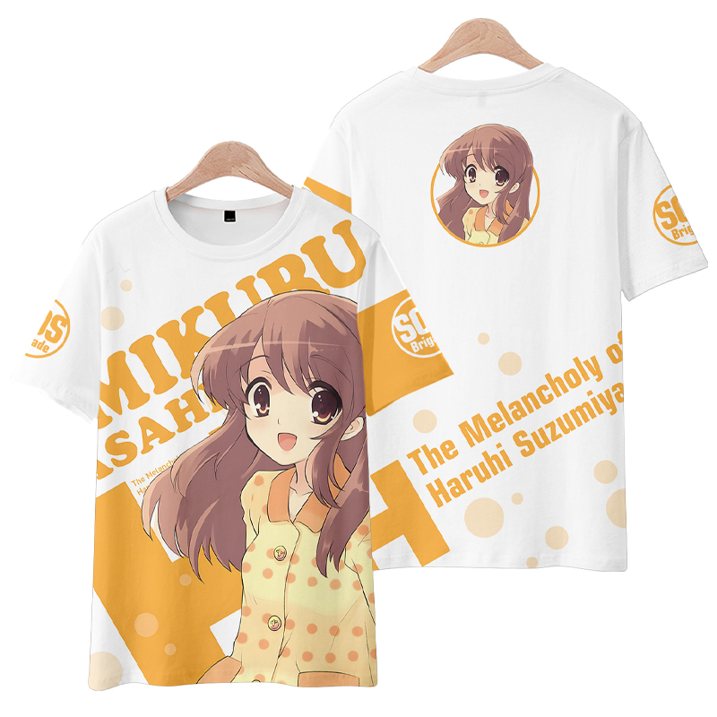 Anime Merchandise Online - Kaus lengan pendek Anime Suzumiya Haruhi
