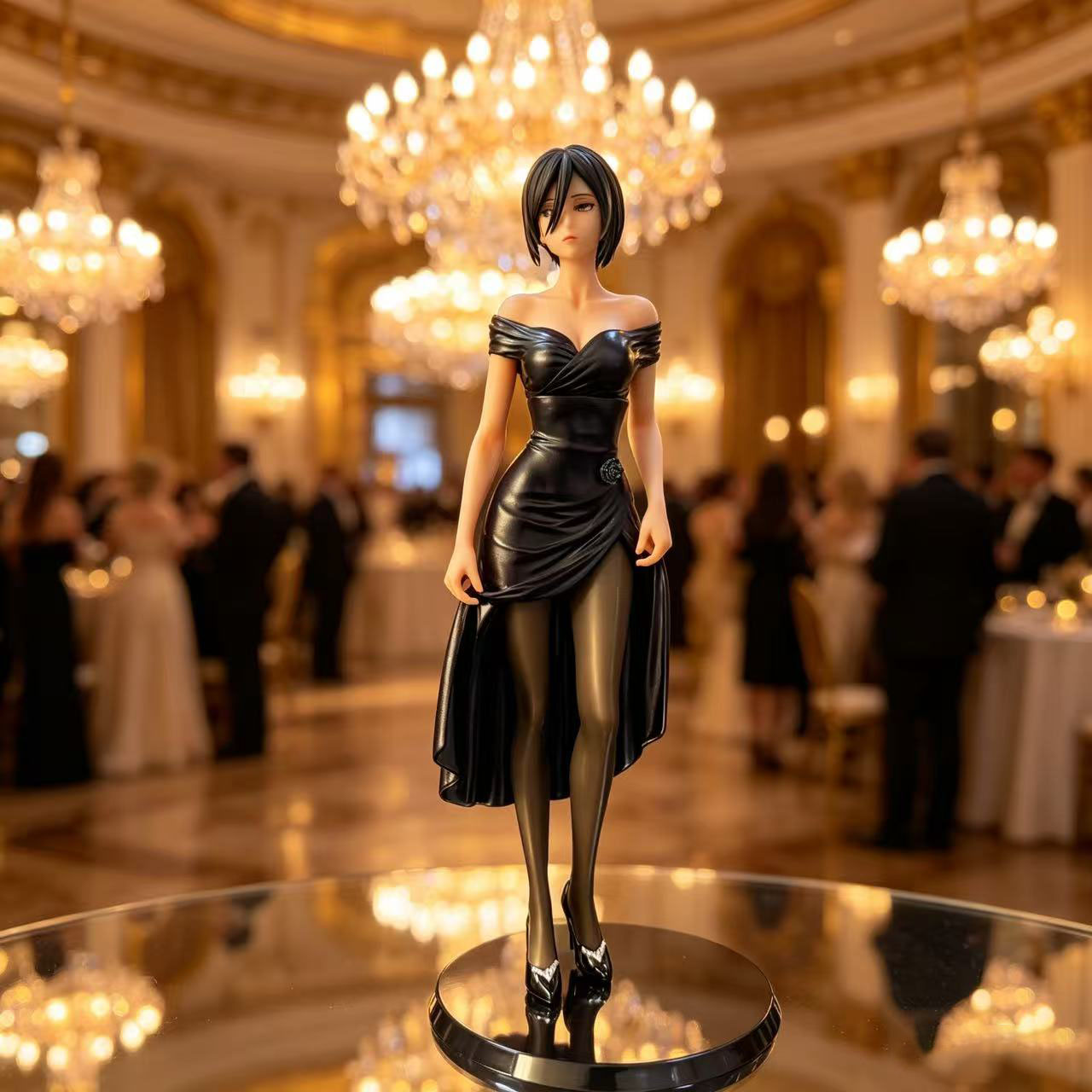 Popular Anime Merchandise - Figur Anime Mikasa Banquet Gown GK