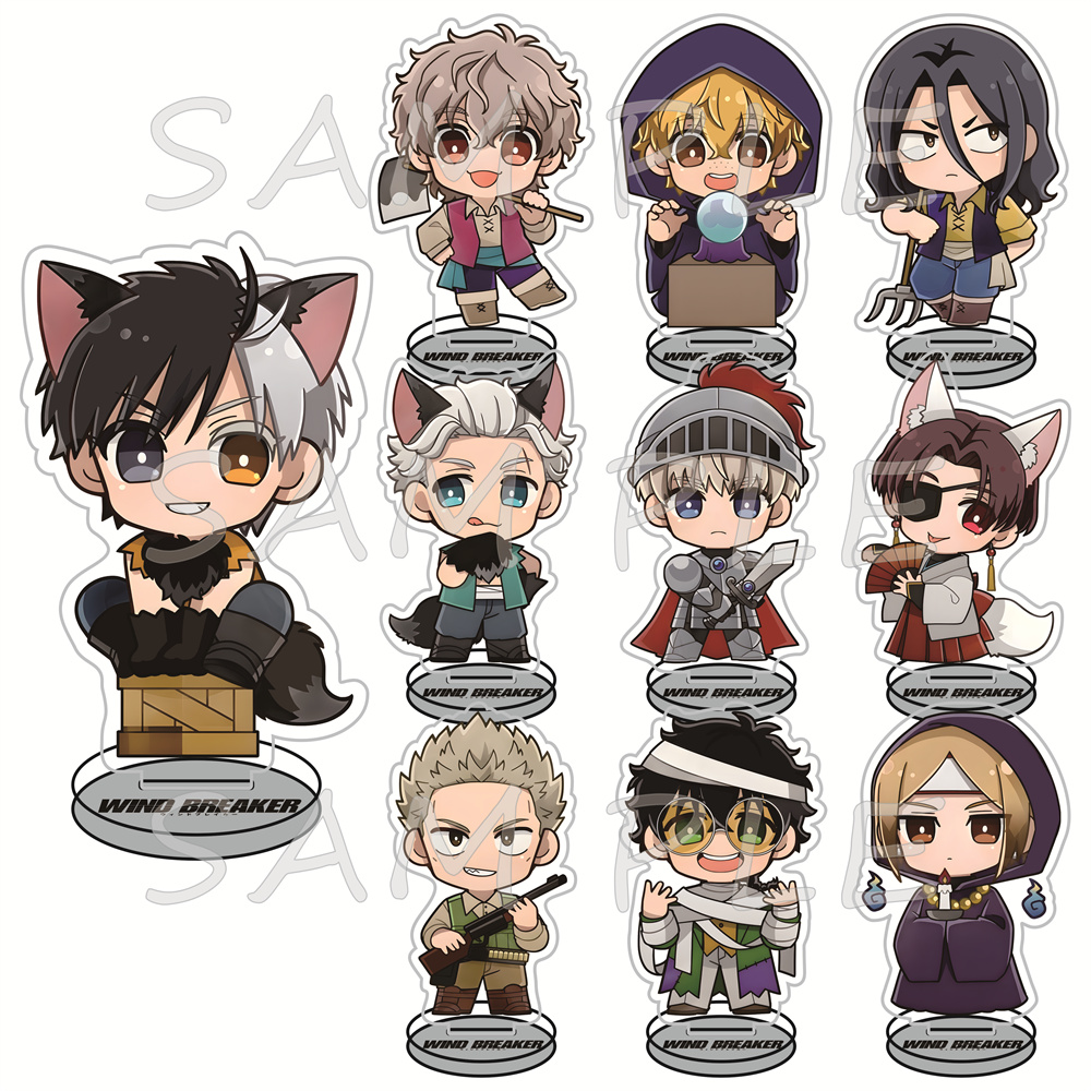 Windbreaker Anime Merchandise - WIND BREAKER 10cm Figur Akrilik Berdiri