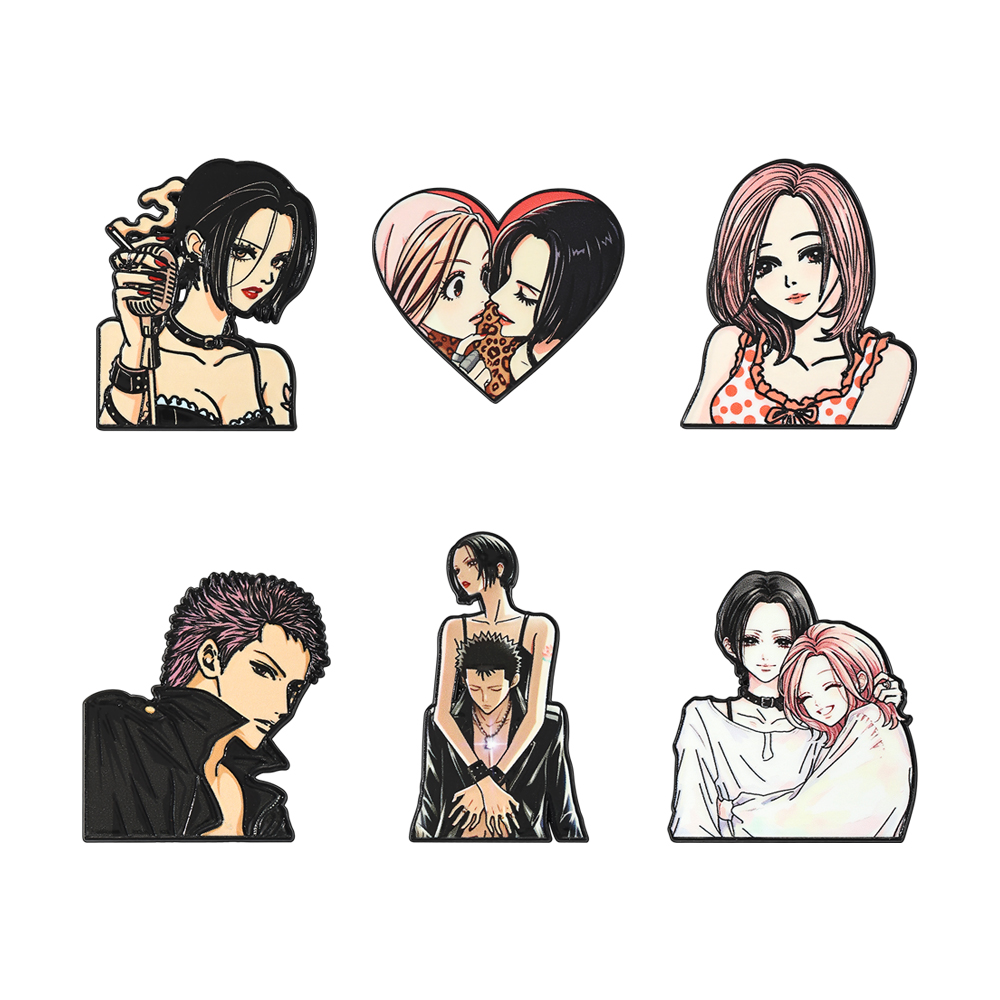 Nana Anime Merchandise - Set Pin Enamel Gadis Manga Gaya