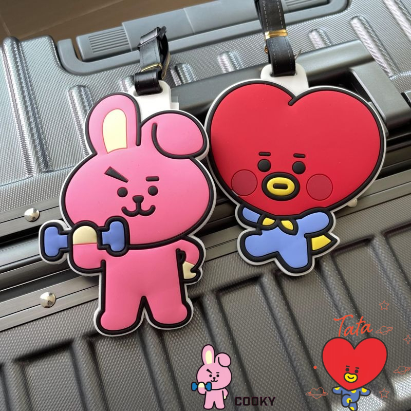 Anime Merchandise Online - Gantungan kunci kartun BT21 lucu Kawaii,