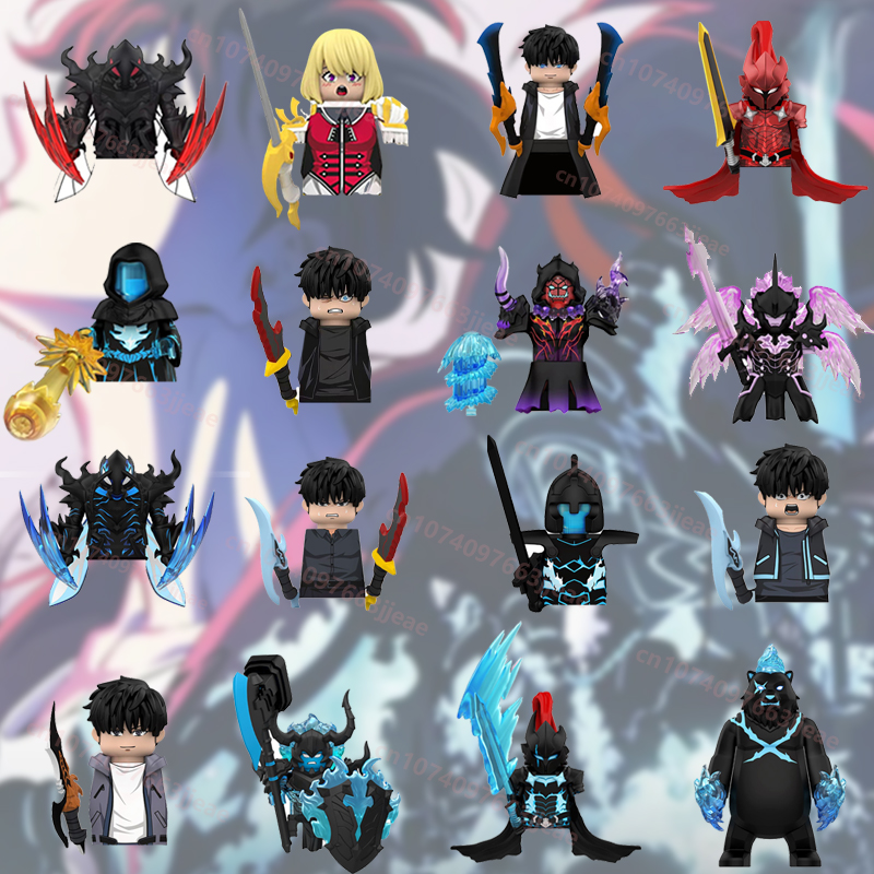 Anime Merchandise Solo Leveling - Set Blok Bangunan Solo Leveling Sung