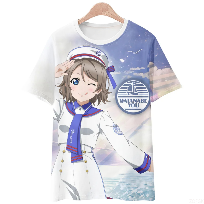 Anime Merchandise Online - Kaus Lengan Pendek Nyaman Kasual Pria