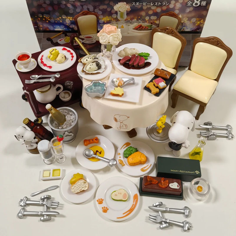 Figure Display Box - Reament Snoopy Restaurant American Sweets Shop