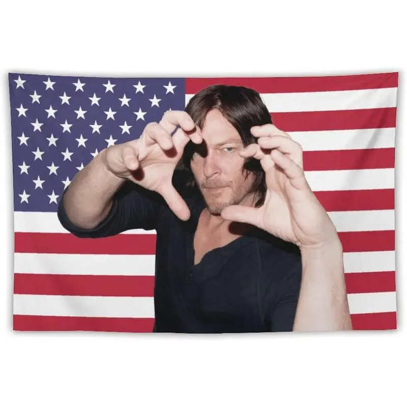 VIKAMA Daryl Dixon Permadani B - Wall Scroll Tapestry ulasan dan harga