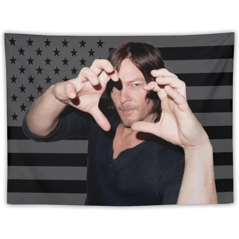 VIKAMA Daryl Dixon Permadani B - Wall Scroll Tapestry ulasan dan harga