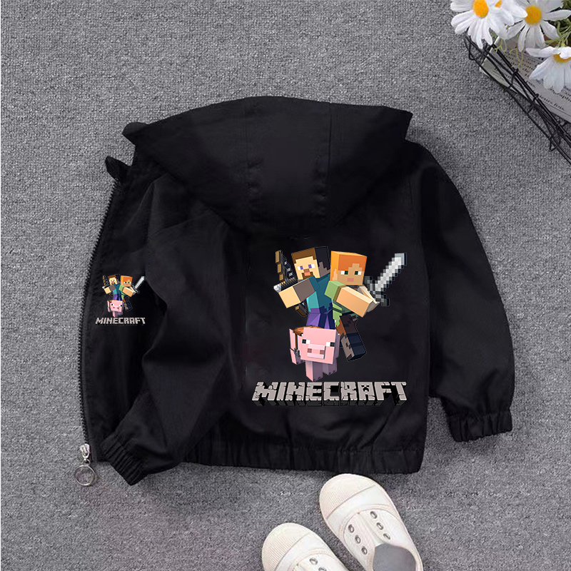 Jaket Minec Rafted dengan Tema - Windbreaker Anime Merchandise ulasan dan harga
