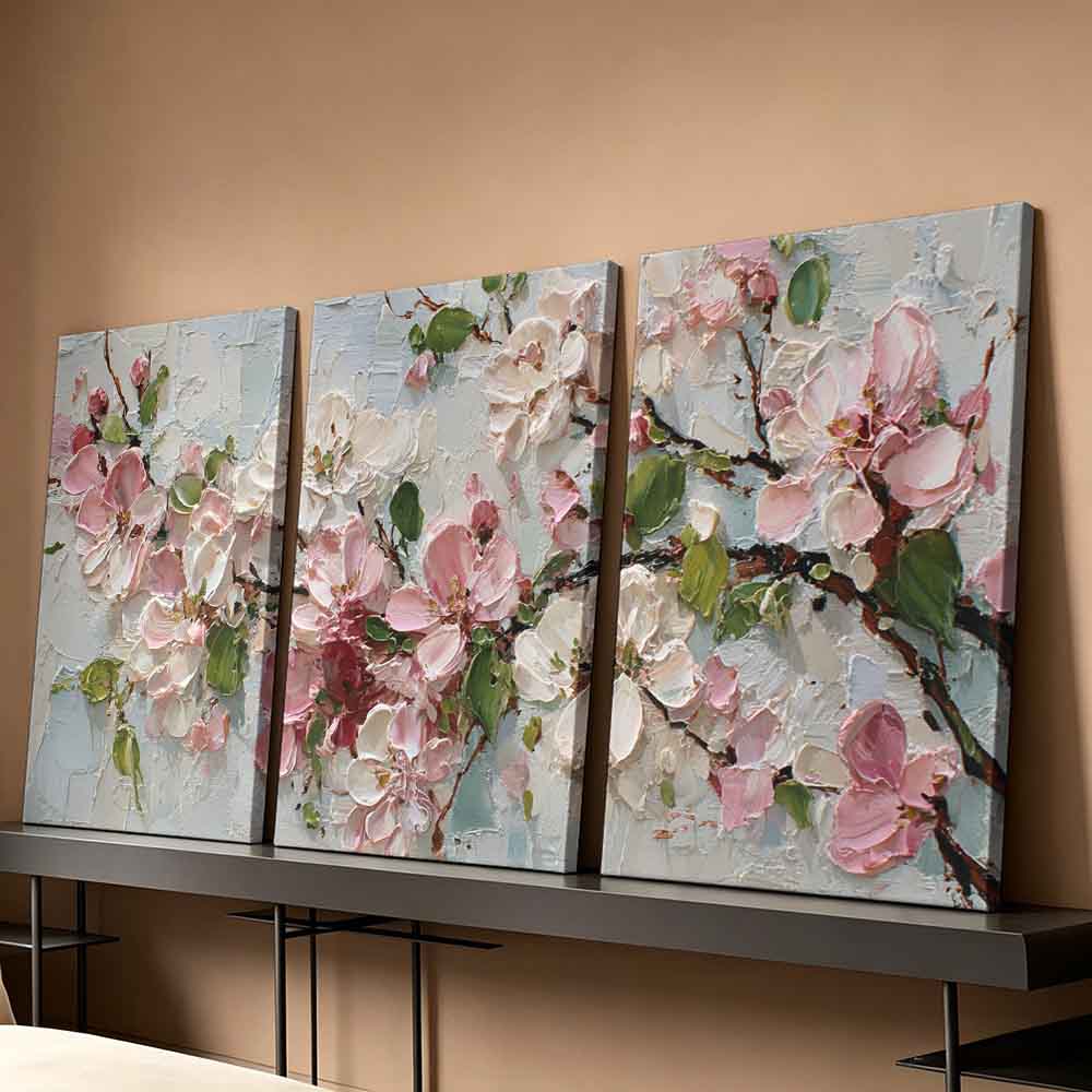 [2D Flat] 3pcs 11.81*15.74in/3 - Art Print Framed ulasan dan harga