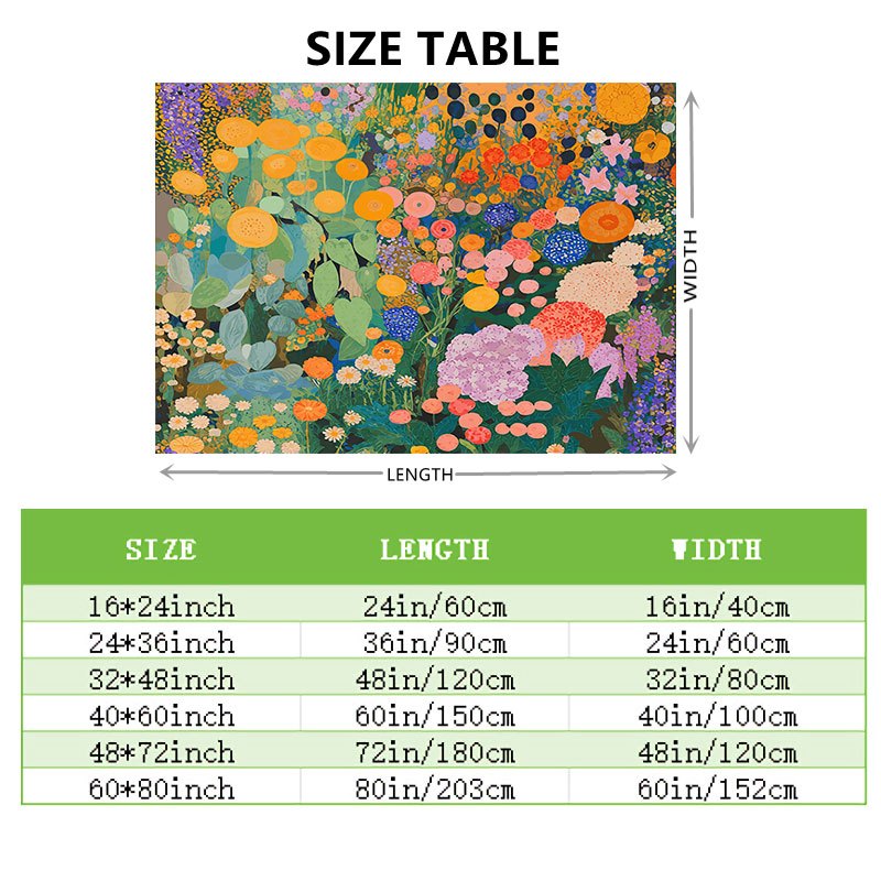 Hiasan Dinding Permadani Bunga - Wall Scroll Tapestry ulasan dan harga