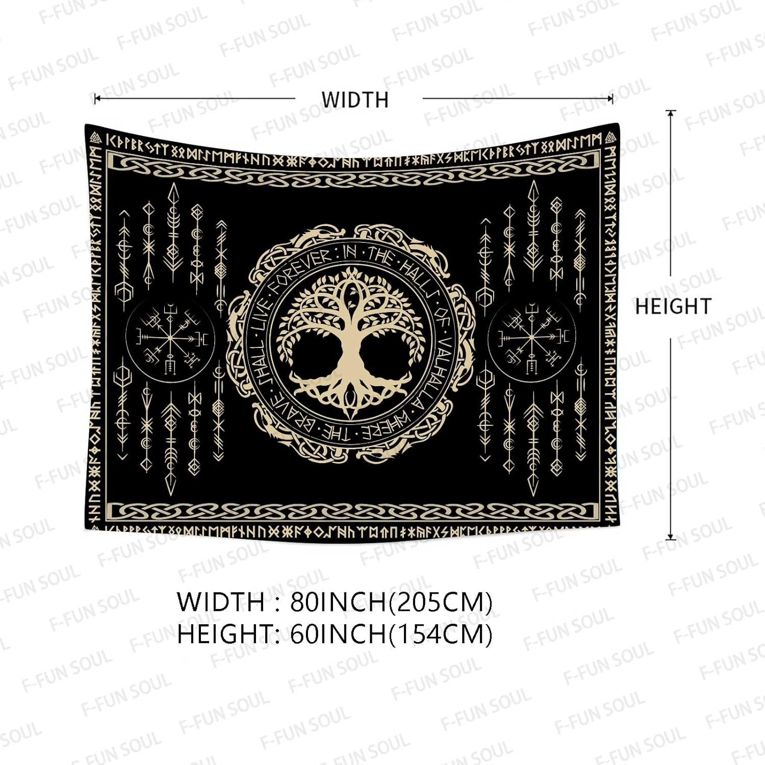 Tapestry Mitologi Norse Gaya I - Wall Scroll Tapestry ulasan dan harga