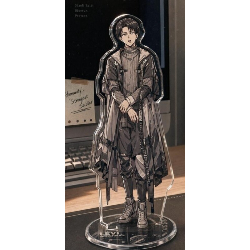 Set Lencana Figur Akrilik Levi - Windbreaker Anime Merchandise ulasan dan harga