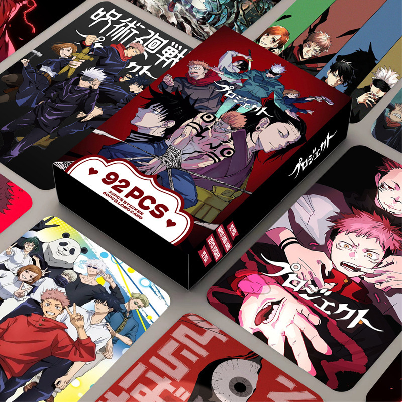 92 Pcs Kartu Jujutsu Kaisen Ka - Anime Merchandise Box ulasan dan harga