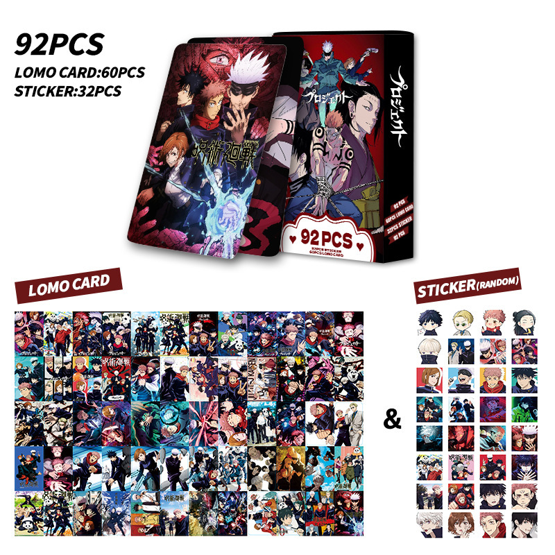 92 Pcs Kartu Jujutsu Kaisen Ka - Anime Merchandise Box ulasan dan harga