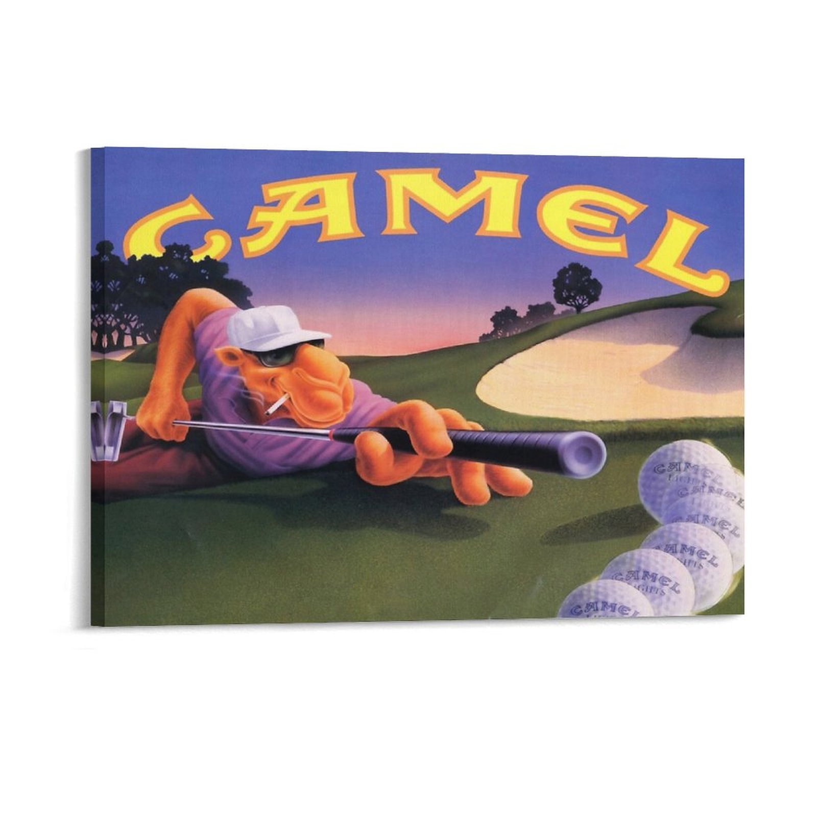 Vintage Joe Camel Roulette Ikl - Art Print Framed ulasan dan harga