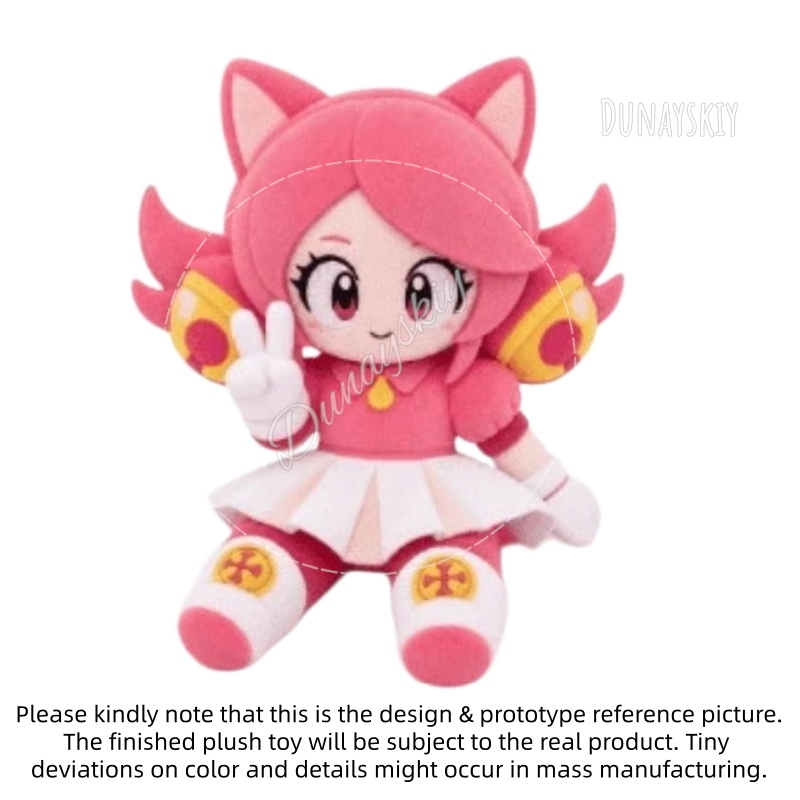 Boneka Plush Kucing Pink Delta - Anime Merchandise Dress ulasan dan harga