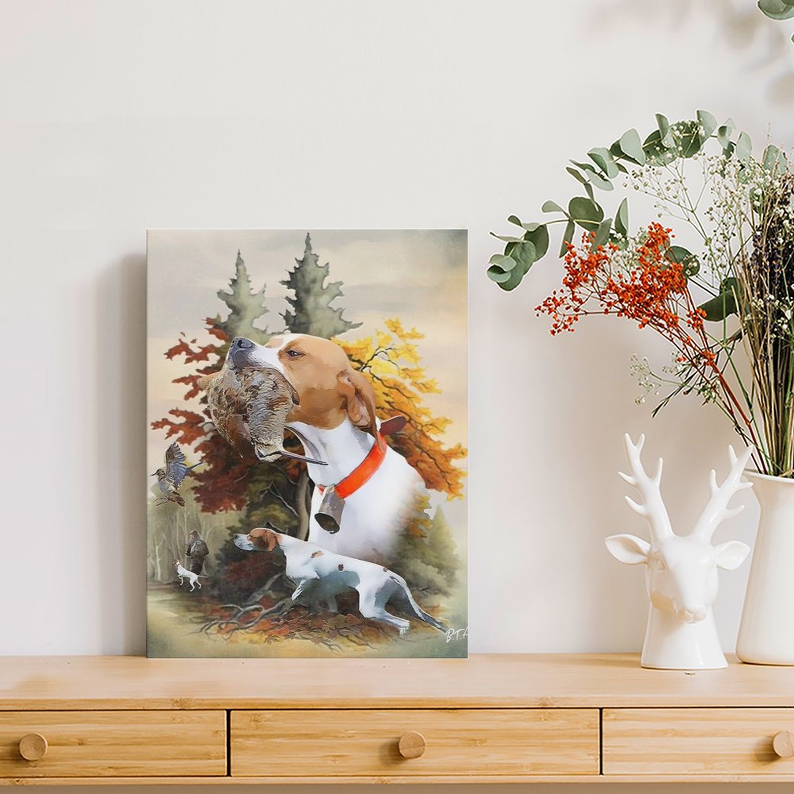 Lukisan Kanvas Seni Berburu Ka - Art Print Framed ulasan dan harga