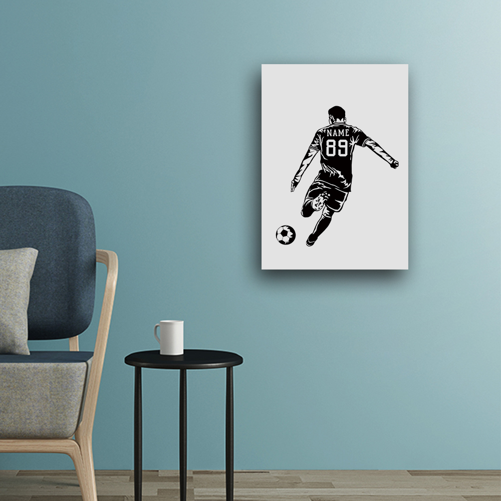 1 Buah Kanvas Cetak Nama Dapat - Art Print Framed ulasan dan harga